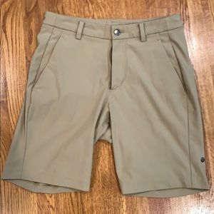Lululemon shorts. Khaki. Barely worn.
